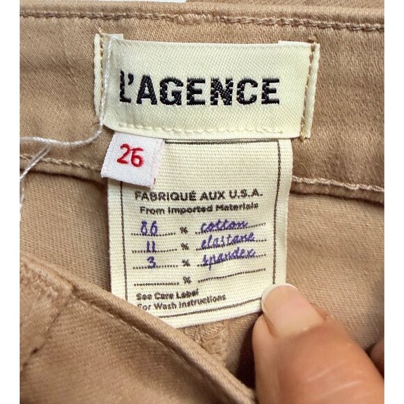 L’AGENCE Metallic Sand Coated Jeans Size 26 - Picture 14 of 16